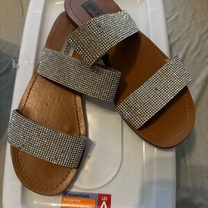 Women's Rhinestone Slide Sandals